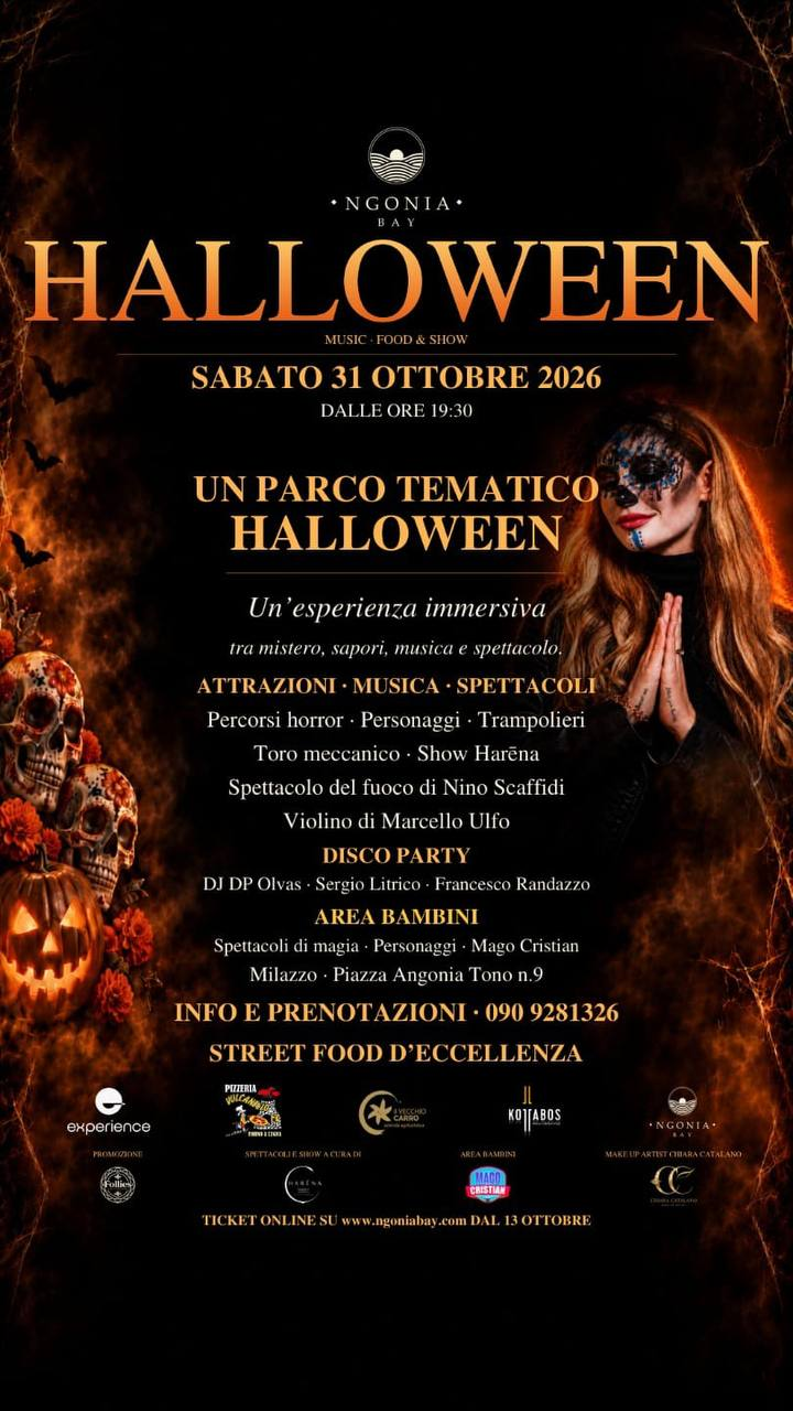 Locandina ufficiale Halloween Ngonia Bay, 31 ottobre 2026